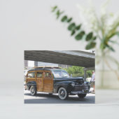 antiek auto briefkaart (Staand voorkant)