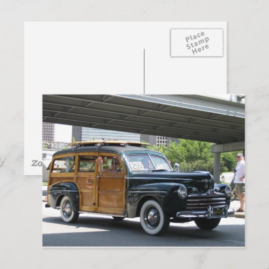 antiek auto briefkaart (Voorkant / Achterkant)