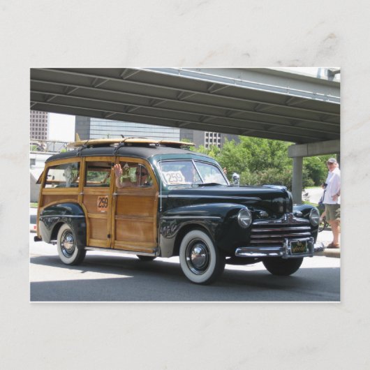 antiek auto briefkaart (Voorkant)