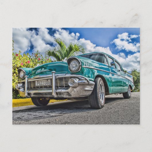 Antiek auto briefkaart (Voorkant)