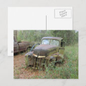 Antiek auto briefkaart (Voorkant / Achterkant)