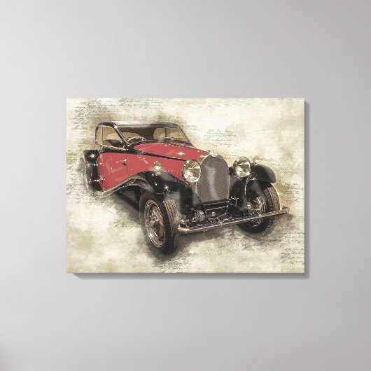 Antiek auto canvas afdruk (Voorkant)