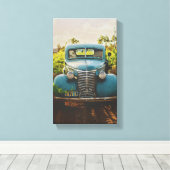 ANTIEK AUTO CANVAS BOERDERIJ MUURDECOR AFDRUK (Insitu (Houten vloer))