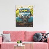 ANTIEK AUTO CANVAS BOERDERIJ MUURDECOR AFDRUK (Insitu (Woonkamer))