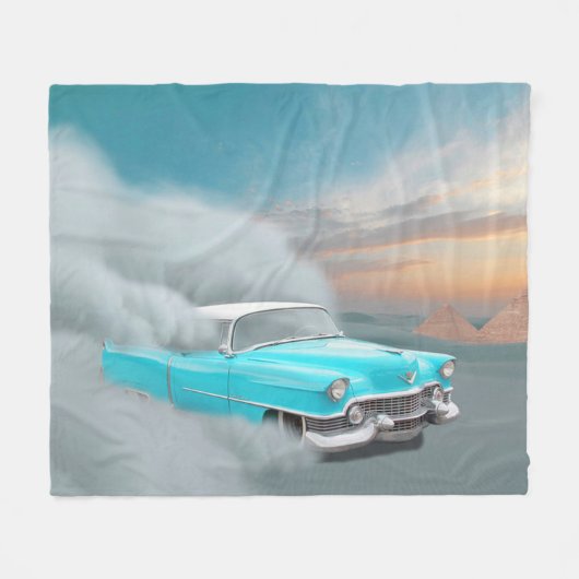 Antiek auto fleece deken (Voorkant (Horizontaal))
