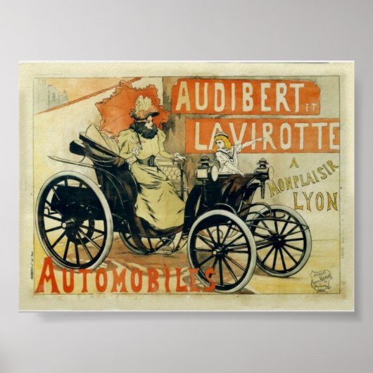 Antiek auto, Frans en Poster of afdrukken (Voorkant)