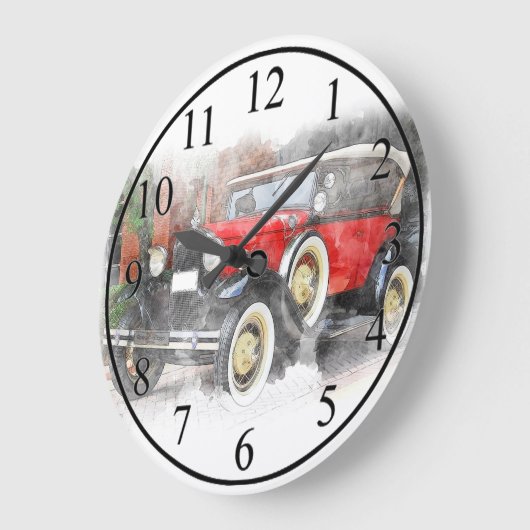 Antiek auto grote klok (Hoek)