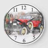 Antiek auto grote klok (Voorkant)