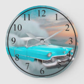 Antiek auto grote klok (Voorkant)