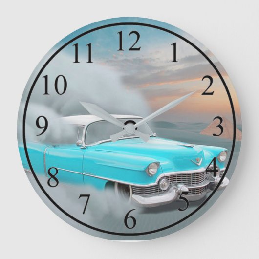 Antiek auto grote klok (Voorkant)