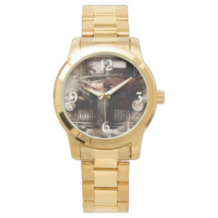 Antiek auto horloge