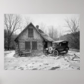 Antiek auto in Rock Creek Park, jaren 20 Poster (Voorkant)