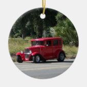 Antiek auto keramisch ornament (Voorkant)