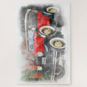 Antiek auto legpuzzel (Verticaal)