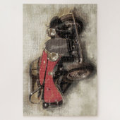 Antiek auto legpuzzel (Verticaal)