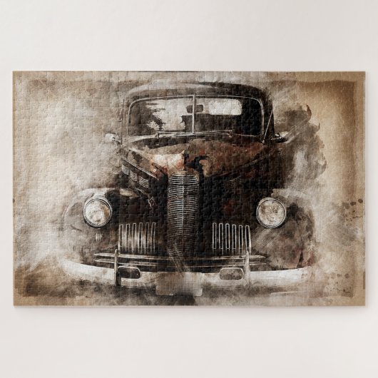 Antiek auto legpuzzel (Horizontaal)