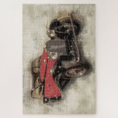 Antiek auto legpuzzel (Verticaal)