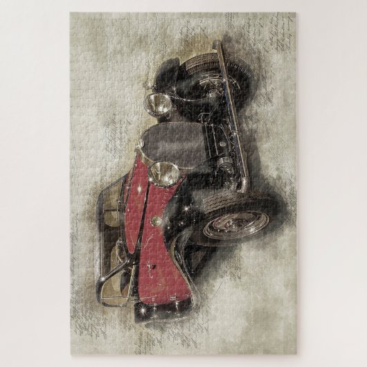 Antiek auto legpuzzel (Verticaal)