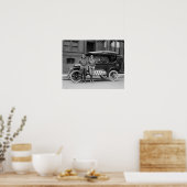 Antiek auto-meisjes, jaren 20 poster (Keuken)