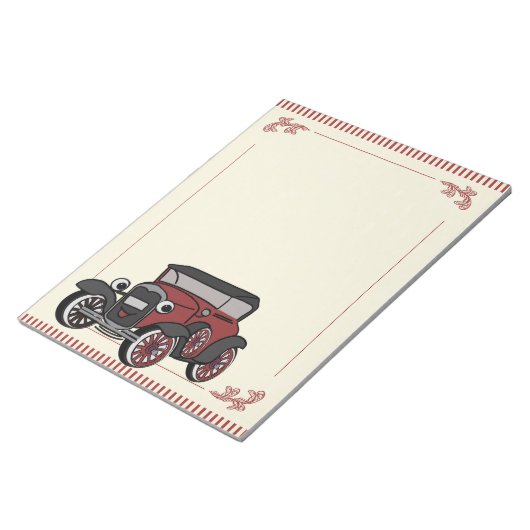 Antiek auto notitieblok (Schuin)