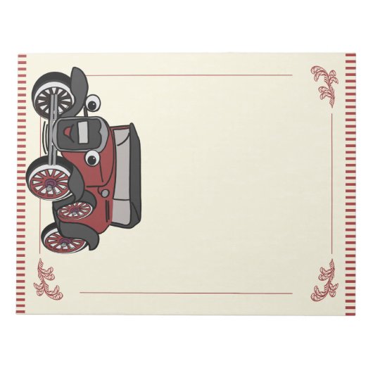 Antiek auto notitieblok (Voorkant)