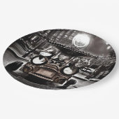 Antiek auto papieren bordje (Gekanteld)