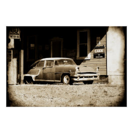 Antiek auto perfect poster