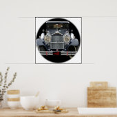 Antiek auto poster (Keuken)