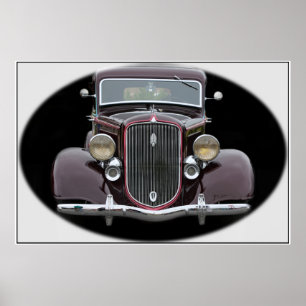 Antiek auto poster