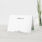 Antiek auto vaders dag Kaart (Achterkant)