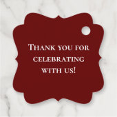 Antiek auto Verjaardag Bedankjes Labels (Achterkant)