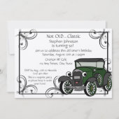 Antiek auto Verjaardag Kaart (Voorkant)