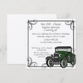 Antiek auto Verjaardag Kaart (Voorkant / Achterkant)