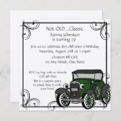 Antiek auto Verjaardag Kaart (Voorkant / Achterkant)