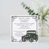 Antiek auto Verjaardag Kaart (Staand voorkant)