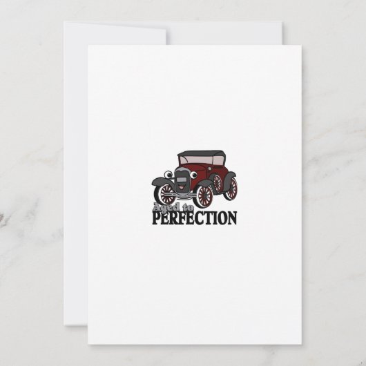 Antiek auto verrassingsverjaardag kaart (Achterkant)