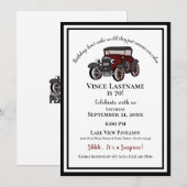 Antiek auto verrassingsverjaardag kaart (Voorkant / Achterkant)