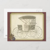  Antiek auto voor zijn ontwerp Briefkaart (Voorkant / Achterkant)