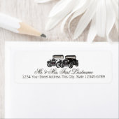 Antiek auto Zijn en Heren Etiket (Insitu)