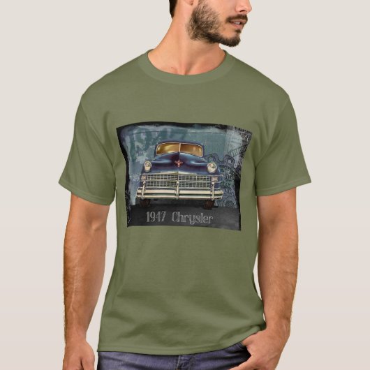 Antiek autobus van 1947 Chrysler, klassieke auto T-shirt (Voorkant)