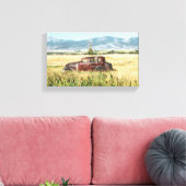 Antiek autofoto canvas afdruk (Insitu (Woonkamer))