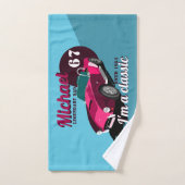  antiek autolegendarische naam bad handdoek (Handdoek)