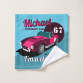  antiek autolegendarische naam bad handdoek (Wasdoekje)