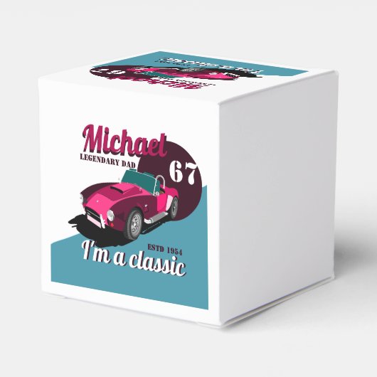  antiek autolegendarische naam bedankdoosjes (Achterkant)