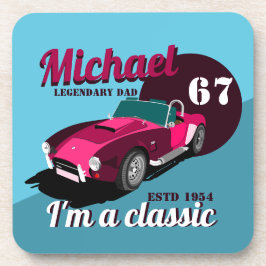 antiek autolegendarische naam bier onderzetter