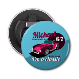 antiek autolegendarische naam button flesopener