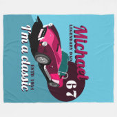  antiek autolegendarische naam fleece deken (Voorkant (Horizontaal))