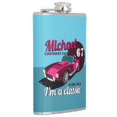  antiek autolegendarische naam heupfles (Rechts)