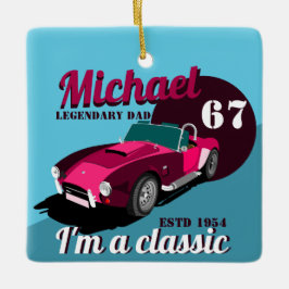 antiek autolegendarische naam keramisch ornament