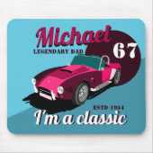  antiek autolegendarische naam muismat (Voorkant)